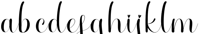 BeautyValentinos Font LOWERCASE