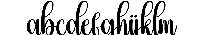 Beautyday Font LOWERCASE