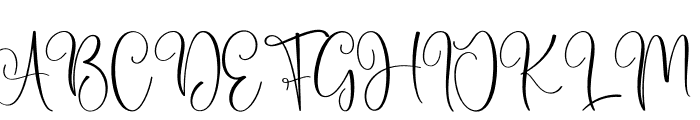 Beautyful Signature Font UPPERCASE