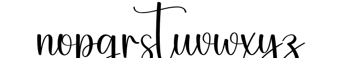 Beautyful Signature Font LOWERCASE