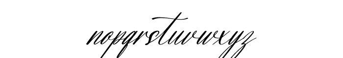 Beautyna Amberosa Italic Font LOWERCASE