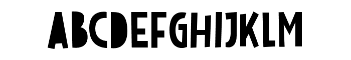 Beblock Font LOWERCASE