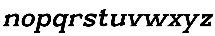 Beckland Black Italic Font LOWERCASE
