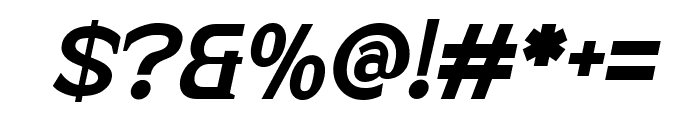 Beckland Extra Bold Italic Font OTHER CHARS