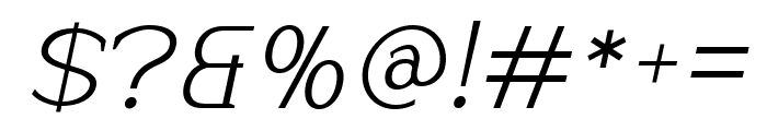 Beckland Extra Light Italic Font OTHER CHARS
