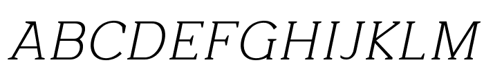 Beckland Extra Light Italic Font UPPERCASE