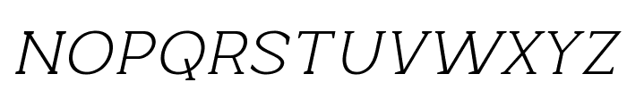 Beckland Extra Light Italic Font UPPERCASE