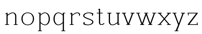 Beckland Extra Light Font LOWERCASE