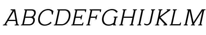 Beckland Light Italic Font UPPERCASE