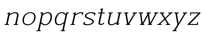 Beckland Light Italic Font LOWERCASE