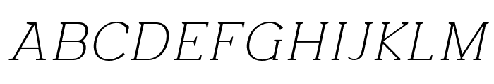 Beckland Thin Italic Font UPPERCASE