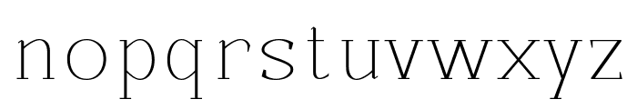 Beckland Thin Font LOWERCASE