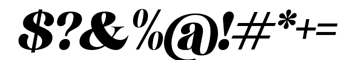 Bedross Italic Font OTHER CHARS