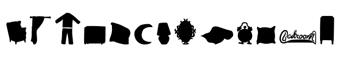 Bedtime Story Silhouette Font LOWERCASE