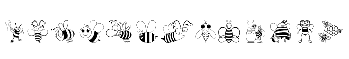 Bee Cute Font UPPERCASE