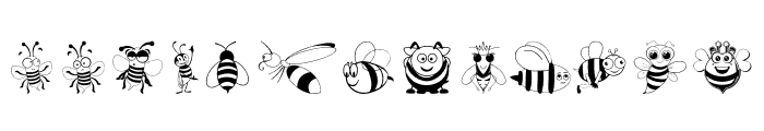 Bee Cute Font UPPERCASE