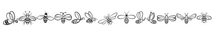 Bee Doodle Font UPPERCASE