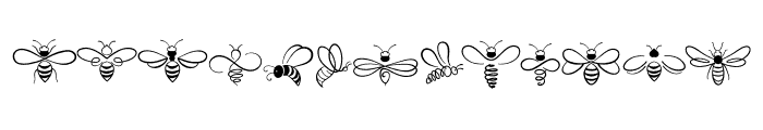 Bee Doodle Font UPPERCASE