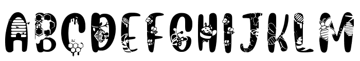 Bee Regular Font UPPERCASE