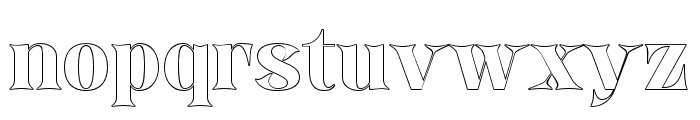 Begadul-Outline Font LOWERCASE