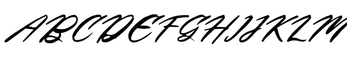 Begatory Italic Font UPPERCASE