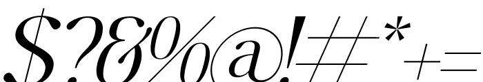 Begifta Italic Font OTHER CHARS