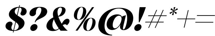 Begika Italic Font OTHER CHARS