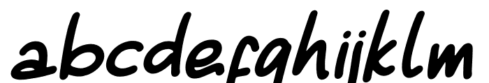 Beginning Joy Italic Font LOWERCASE