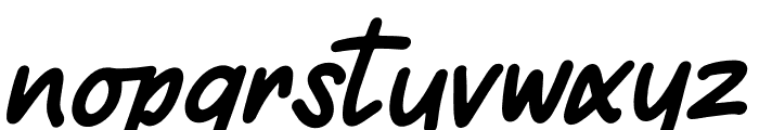 Beginning Joy Italic Font LOWERCASE