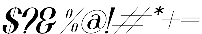 Behila Italic Font OTHER CHARS