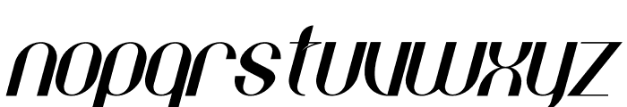 Behila Italic Font LOWERCASE