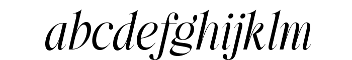 BeigeCulture-Italic Font LOWERCASE