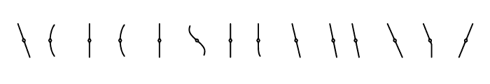 Beijin Line Font LOWERCASE
