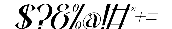 Beilati Italic Font OTHER CHARS