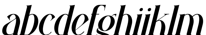 Beilati Italic Font LOWERCASE