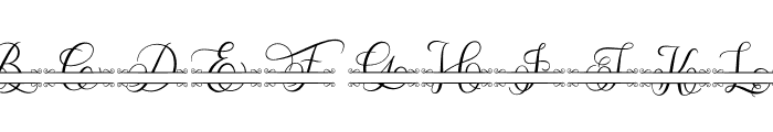 Belania monogram Font UPPERCASE