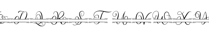 Belania monogram Font UPPERCASE