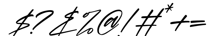 Belantica Italic Font OTHER CHARS