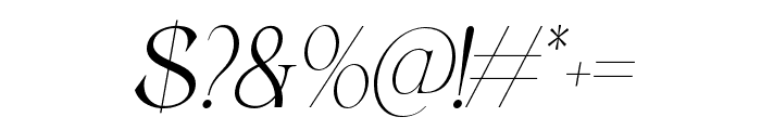 Belarose Italic Font OTHER CHARS