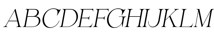 Belarose Italic Font UPPERCASE