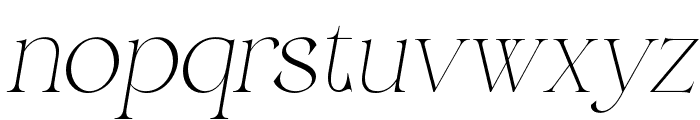 Belarose Italic Font LOWERCASE