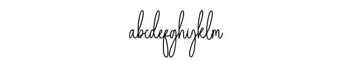 Belgium Signature Font LOWERCASE