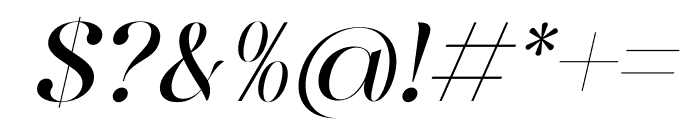 Belianty Elesha Italic Font OTHER CHARS