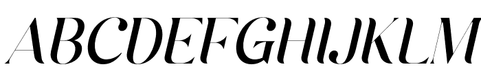 Belianty Elesha Italic Font UPPERCASE