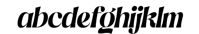 Beliga-Italic Font LOWERCASE