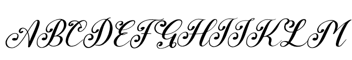 Belinda Heylove Italic Font UPPERCASE