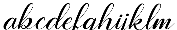 Belinda Heylove Italic Font LOWERCASE