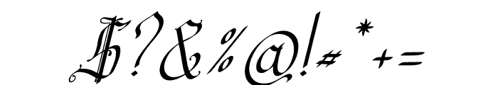 Belingal Italic Font OTHER CHARS