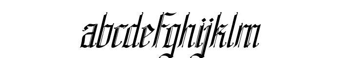 Belingal Italic Font LOWERCASE