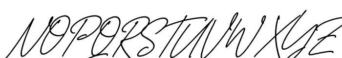 Belistaria Signature Italic Font UPPERCASE
